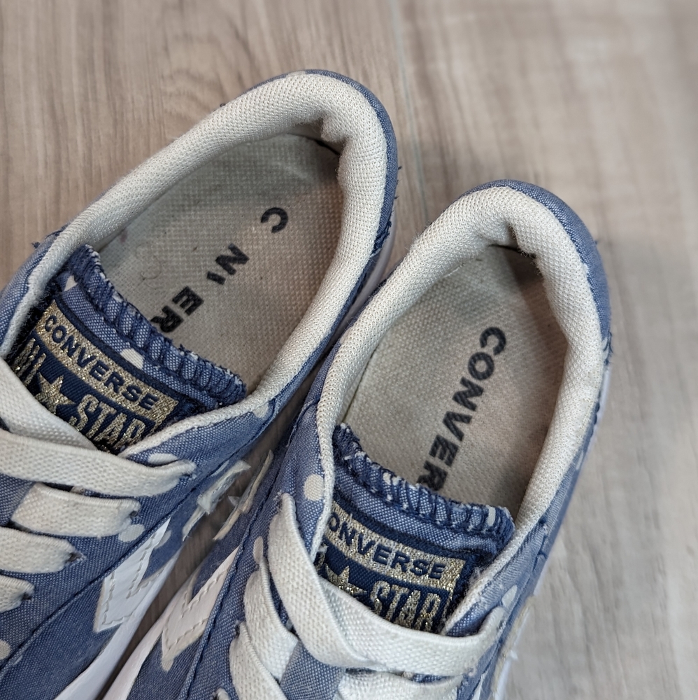 Girls Converse One Star No Tie Chambray Sneakers Size 10.5 - Picture 8 of 10